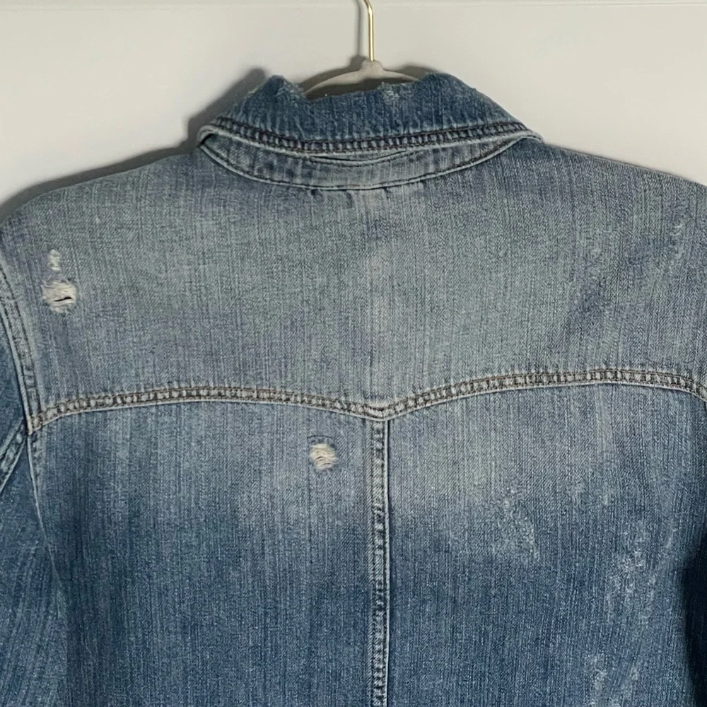 Free People moonchild raw hem western denim jean Jacket 35932
